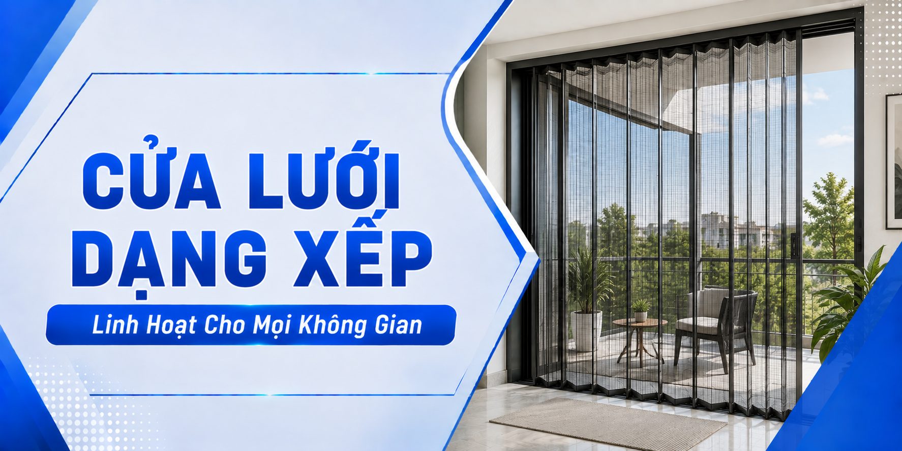 Cửa Lưới Chống Muỗi Dạng Xếp